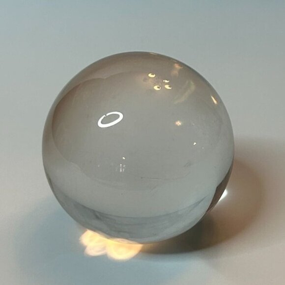Small Crystal Clear Paperweight 1 3/4" tall - Picture 1 of 8